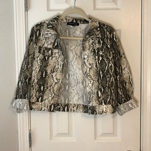 Size 6 snake print jacket